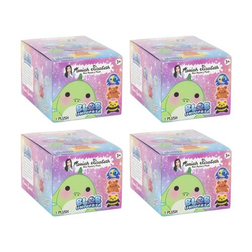 4PK Bonkers Moriah Elizabeth Blob Universe Mystery Plush S1 Assorted 6"
