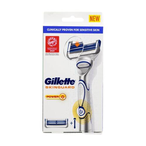 Gillette SkinGuard Sensitive Skin Precision Razor W/ Handle & Cartridge White