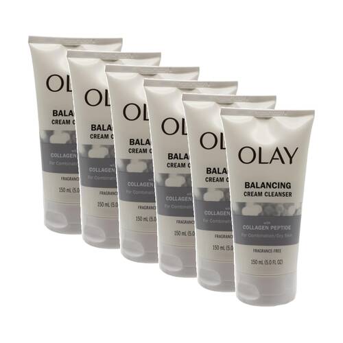6PK Olay Collagen Peptide Balancing Cream Cleanser Combination/Dry Skin 150mL