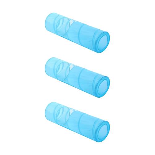 3PK Paws And Claws Pounce Collapsible Pet Cat Toy Tunnel Crinkle 86x26.5cm