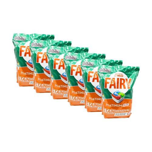 6x 68pc Fairy Platinum Plus Stain Removal Dishwasher Capsules Tropical