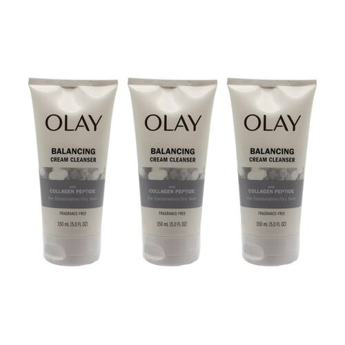 3PK Olay Cream Cleanser Balancing Collagen Peptide For Dry Skin 150ml