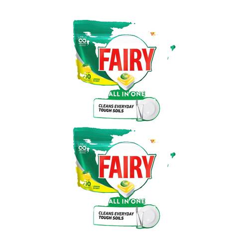 2x 110pc Fairy Dishwasher Tablets All In One Dish Cleaning Lemon Scent