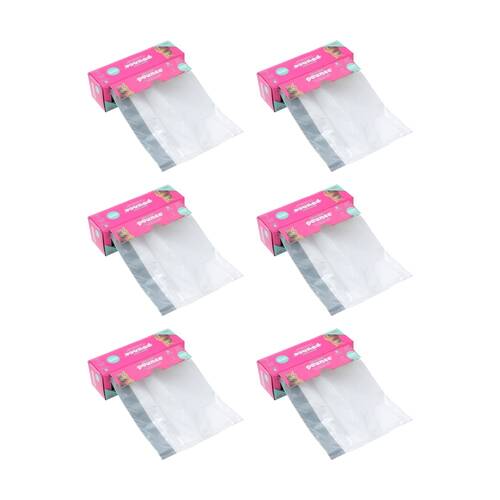 6x 20pc Paws And Claws Pounce Pet Cat Litter Tray Liner Drawstring 72x30cm