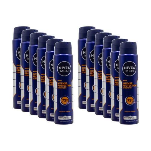 12PK Nivea 72H Antiperspirant Men's Deodorant Spray 250ml Anti Stress