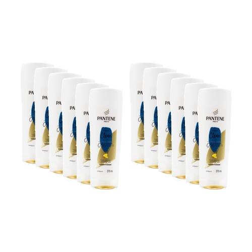12PK Pantene Pro V Classic Clean Conditioner For Normal/Oily Hair 375ml