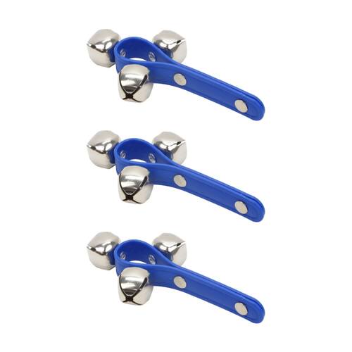 3PK Vivaio 3 Bells On Handle Musical Percussion Instrument Classroom 3y+