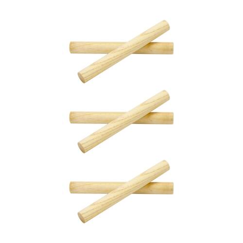 3PK Vivaio Claves 1 Pair Wooden Percussion Instrument Music Kids Toy 20cm 3y+