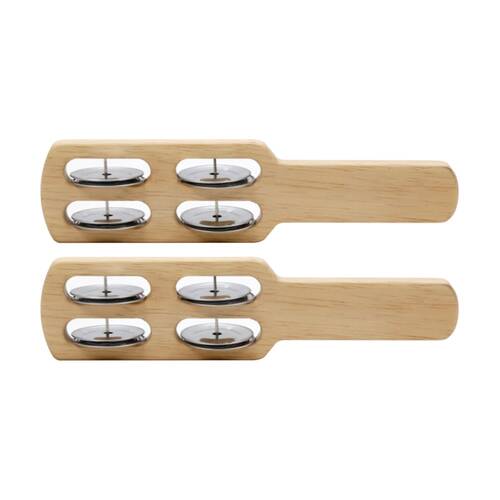 2PK Vivaio Natural Jingle Stick Percussion Musical Instrument 3y+ Wood