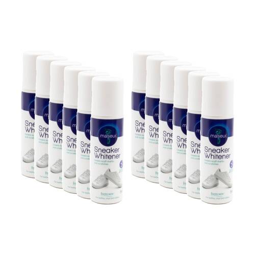 12PK Maseur Sneaker Whitener Spray For Leather Vinyl & Rubber Shoes 75ml
