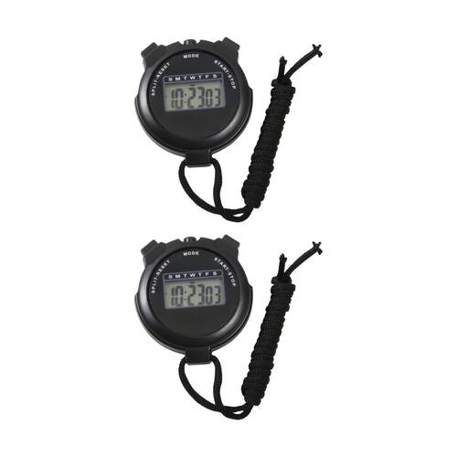 2PK Educationall Stopwatch Kids Education Math Learning Equipment 3Y+ Black