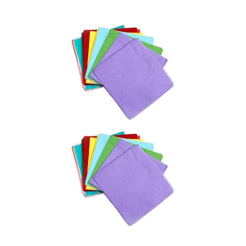 2x 480pc Tacco Coloured Tissue Squares Craft Paper 125cm Sheets Multicolour