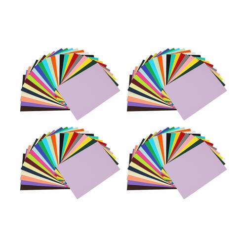 4x 100pc Tacco Coloured Cardboard A4 220gsm Sheets 3y+ Multicolour