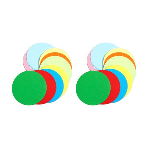 2x 360pc Tacco Paper Circles Double-Sided Colour 12cm 3y+ Multicolour