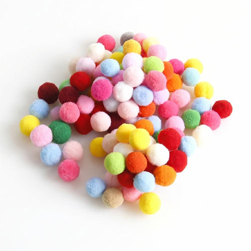 100pc Tacco Felt Balls 2cm Kids Classroom Art Supplies 3y+ Multicolour
