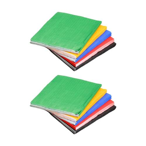 2x 100pc Tacco Coloured Tissue Paper 325x325cm Sheets 3y+ Multicolour