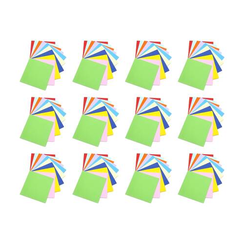 12x 72pc Tacco Origami Paper Squares Colourful Craft Sheets 15cm Multicolour
