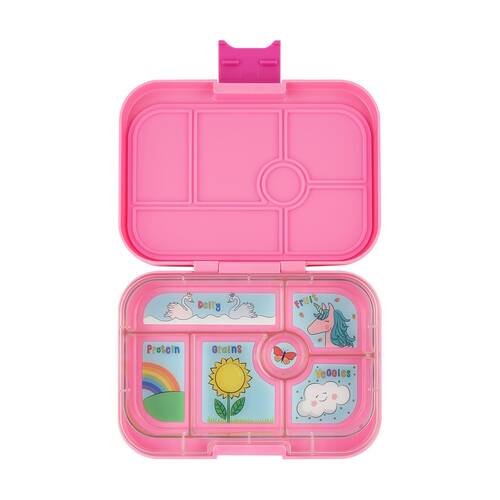 Yumbox Kids?Original 6 Compartment Leakproof?Lunch Box Unicorn Power Pink