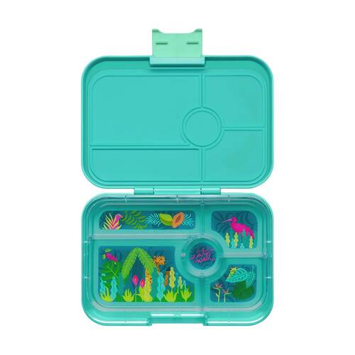 Yumbox Kids Tapas 5 Compartment Leakproof Lunch Box Jungle Antibes Blue