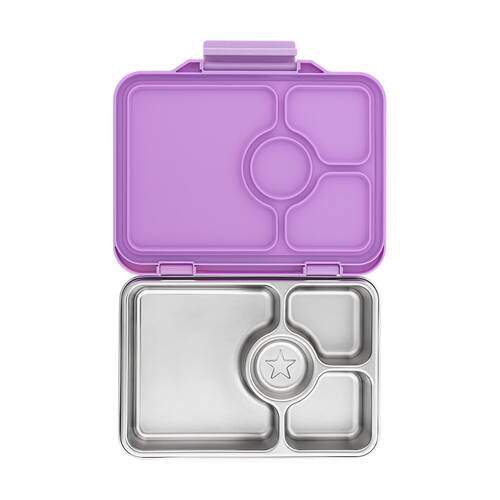Yumbox Kids Pret Stainless Steel 4 Compartment Bento Box Lavande Purple