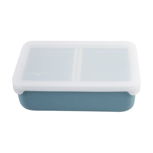 Melii Silicone Bento Removable Compartments With Dividers Blue/Mint 700ml