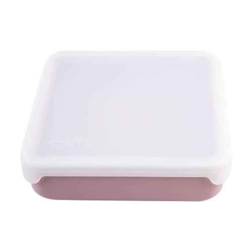 Melii Silicone Kid-Friendly Sandwich Lunch Container With Lid Pink 790ml
