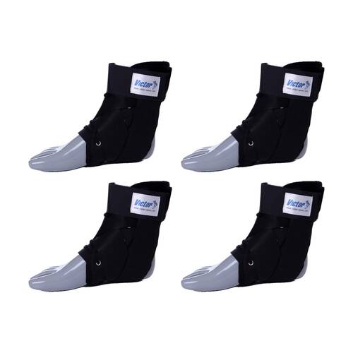 4PK Victor Sports PRO Adjustable Support Brace Ankle Stabiliser Small 18-20cm