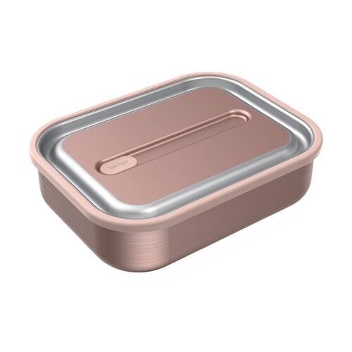 Bentgo Microsteel Lunch Box 5 Cup Leakproof Container Rose Gold 1200ml