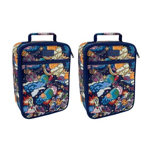 2PK Sachi Junior Insulated School Food Lunch Bag Alien Adventures 21x11x28cm