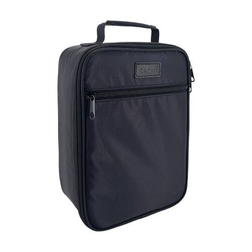Sachi Junior Insulated School Food Lunch Bag Black 21x11x28cm