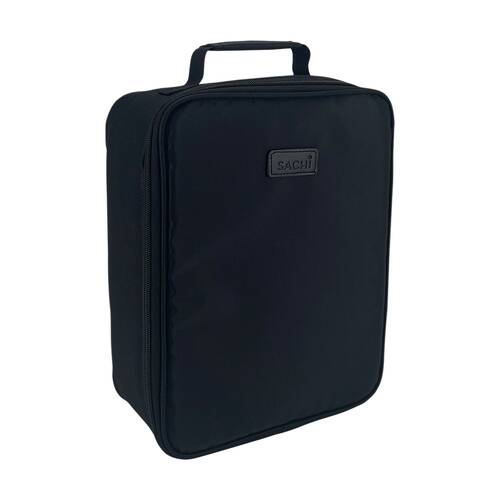 Sachi XL Junior Insulated School Food Lunch Bag Black 24.5x11x30.5cm