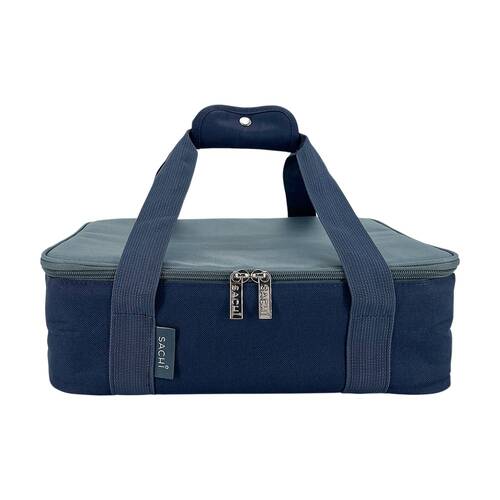 Sachi Insulated Cook & Carry Bag Zip Premium Liner Indigo 37.5x27x12cm