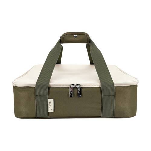 Sachi Insulated Cook & Carry Bag Zip Premium Liner Olive Green XL