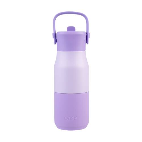 Oasis Stainless Steel Insulated Drink Bottle W/ Sipper Lilac 400ml