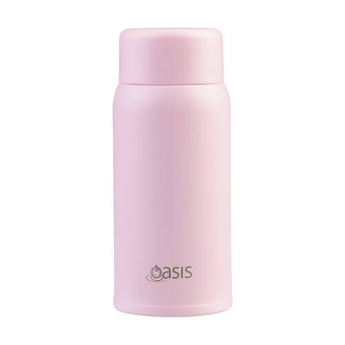 Oasis Stainless Steel Double Wall Insulated Drink Bottle Pink Lemonade 150ml