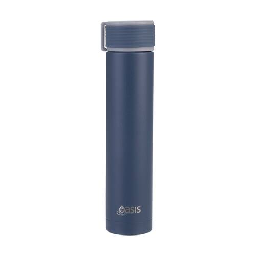 Oasis Stainless Steel Double Wall Insulated Drink Bottle Indigo 250ml