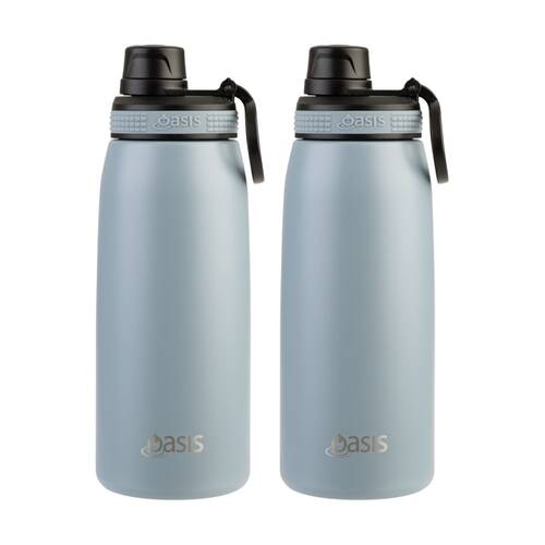 2PK Oasis Stainless Steel Double Wall Insulated Sports Bottle Hazy Blue 780ml