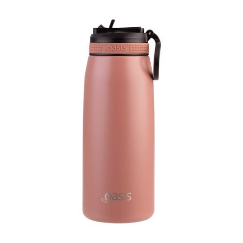 Oasis Stainless Steel Double Wall Insulated Sports Bottle Auburn 780ml