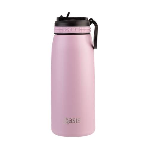 Oasis Stainless Steel Double Wall Insulated Sports Bottle Blush 780ml