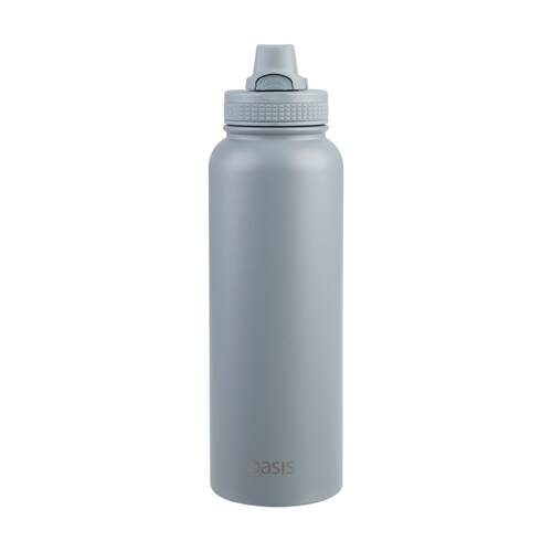 Oasis Stainless Steel Double Wall Insulated Sports Bottle Hazy Blue 1.1L