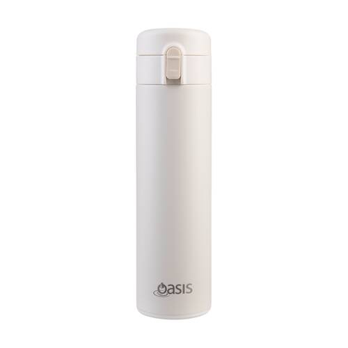Oasis Stainless Steel Double Wall Insulated Flip-Top Flask Alabaster 480ml