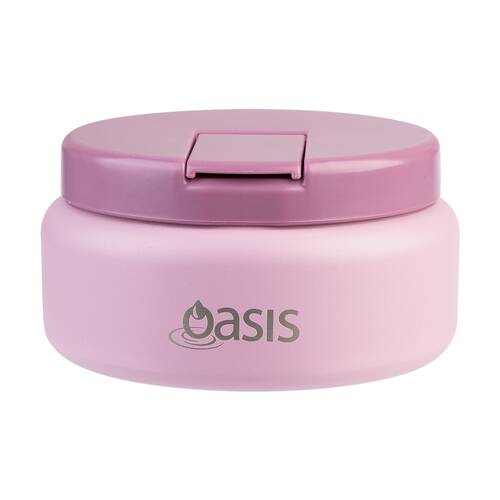 Oasis Stainless Steel D/Wall Insulated Food Flask W/ Lid Blush 230ml