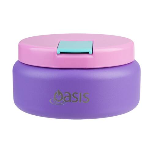 Oasis Stainless Steel Insulated Food Flask W/ Lid Mermaid Purple 230ml