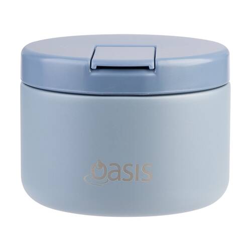 Oasis Stainless Steel Double Wall Insulated Food Flask Hazy Blue 300ml