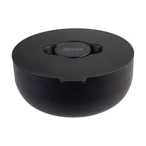 Oasis Stainless Steel Insulated Fresh-N-Go Lunch Bowl Black 950ml