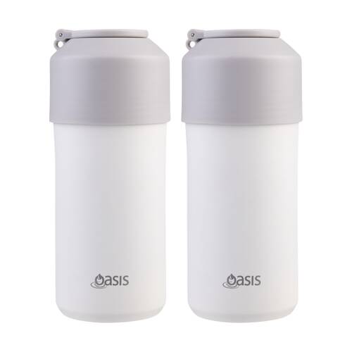 2PK Oasis Stainless Steel Double Wall Insulated Adjustable Wine Cooler Linen