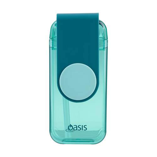 Oasis Kids Tritan Impact Resistant Juice Box With Straw Green 300ml