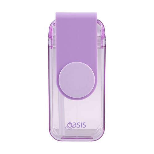 Oasis Kids Tritan Impact Resistant Juice Box With Straw Lavender 300ml