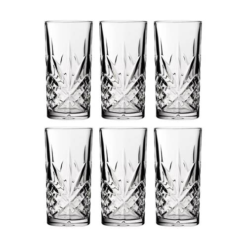 6PK Crown Glassware Symphony Hiball Tumbler 450mL Clear Glass