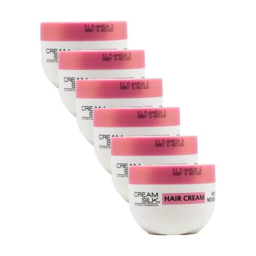 6PK Cream Silk Intense Nourishment Hair Care Styling Product Tub 150ml
